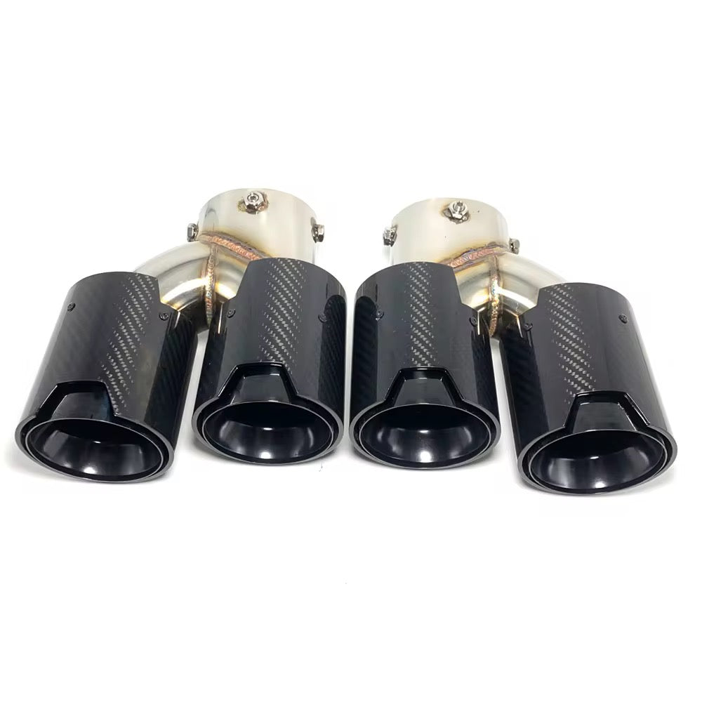 Carbon fiber exhaust tips for G series